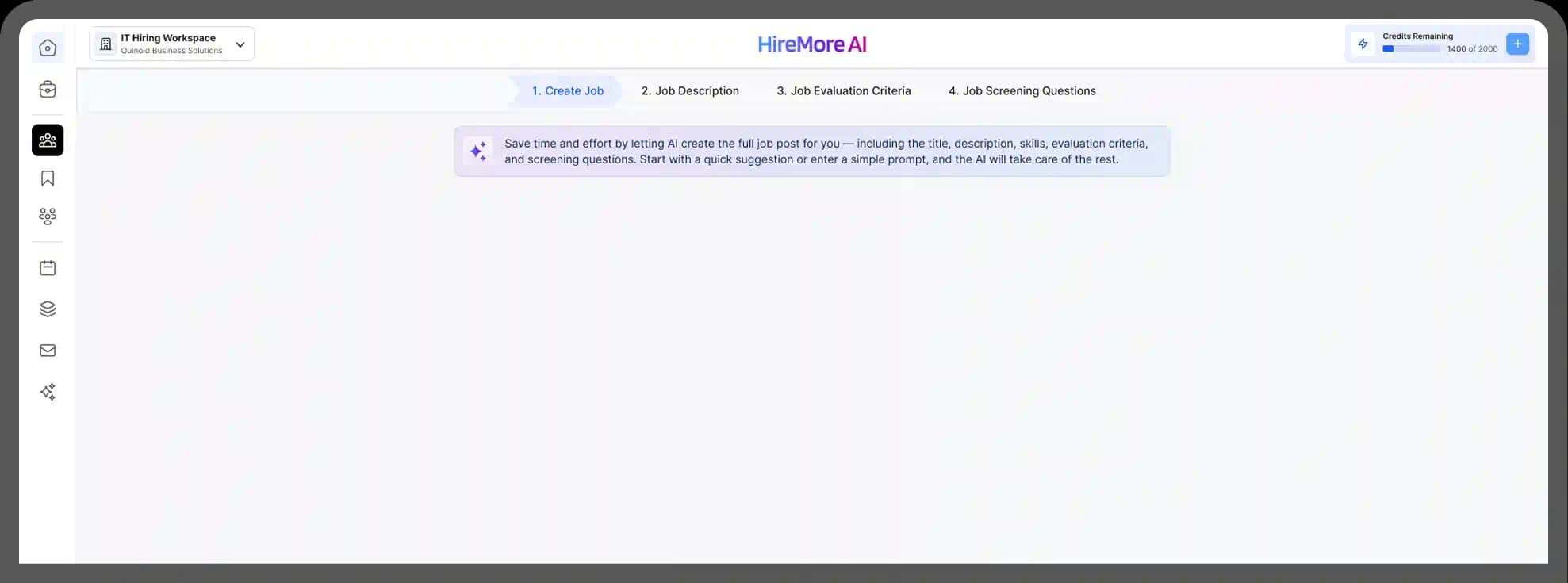 AI recruitment automation dashboard