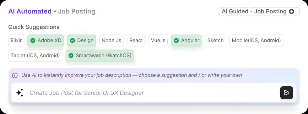 AI automated job posting across multiple platforms dashboard