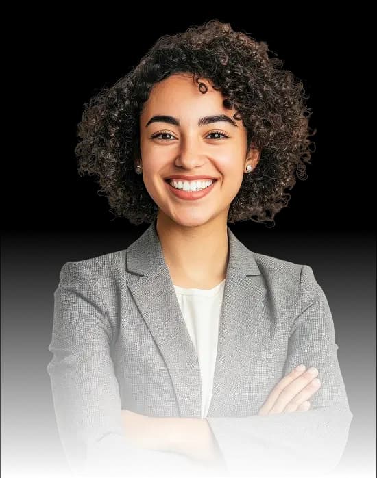 Professional woman using HireMore AI recruitment platform